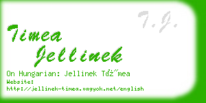 timea jellinek business card